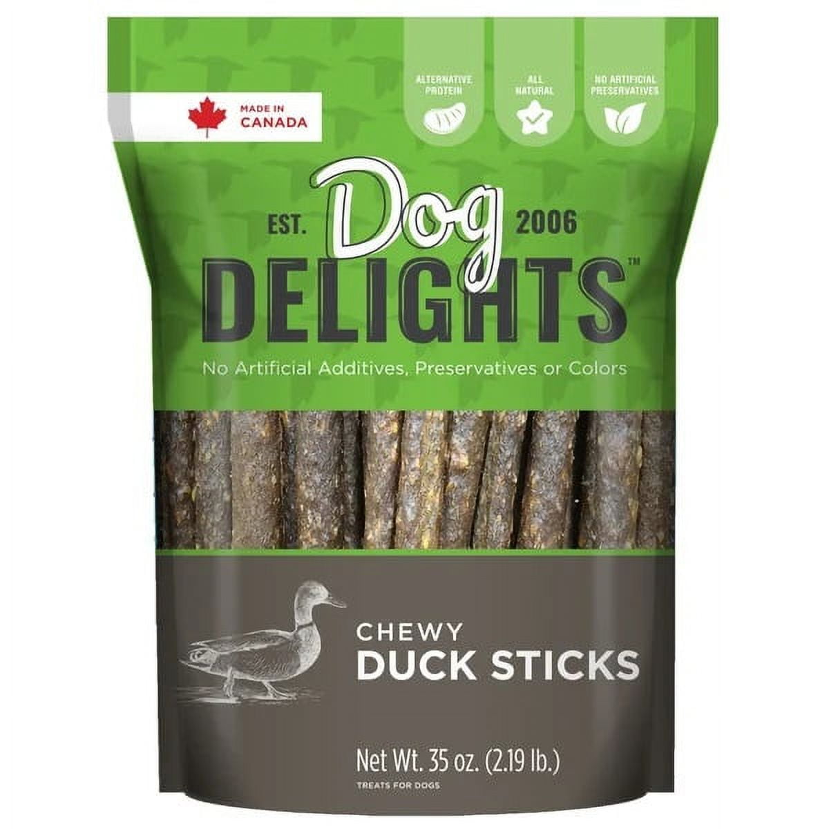 Dog Delights Chewy Duck Sticks, 35 Ounce