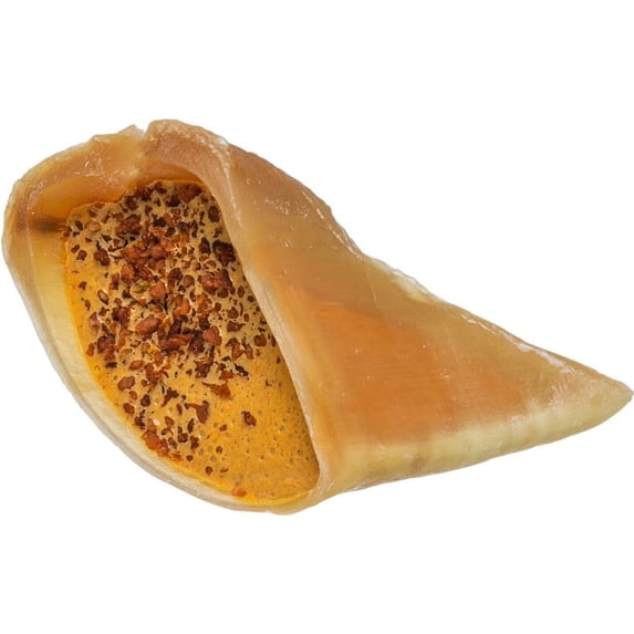 Dog Dental Chew Filled Cow Hooves All Natural Healthy Bacon and Cheese Flavored (1 Hoof)