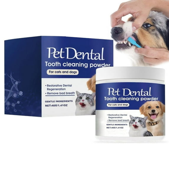 Dog Dental Powder,Dog Teeth Cleaning Powder,Pet Dental Powder,Dental Powder For Dogs Teeth,Oral Cleaning Pet Teeth Cleaning Powder Dog Fresh Breath(1pc 100ml/3.38fl.oz)from QiwagFerng