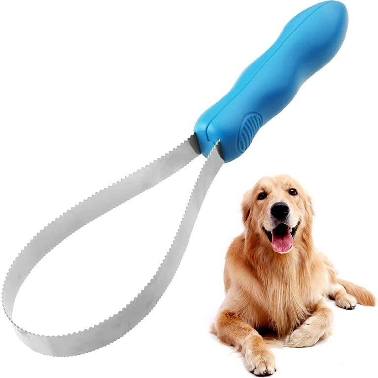 Dog Deshedding Loop Brush 1PC Double Sided Shedding Blade Dogs Shedding Brush Stainless Steel Grooming Tool Dog Shedding Walmart