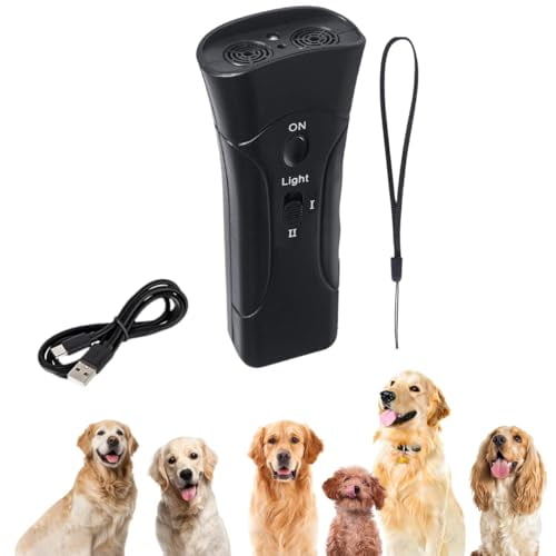 Dog Deterrent Devices, Handheld Ultrasonic Dog Trainer for Bark Control and Neighbor Dog Barking