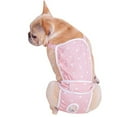 thumbnail image 1 of Dog Diaper with Adjustable Suspender, Washable Reusable Puppy Sanitary Panties Pet Underwear Diaper Jumpsuits for Female Dogs (Pink, XXL), 1 of 7