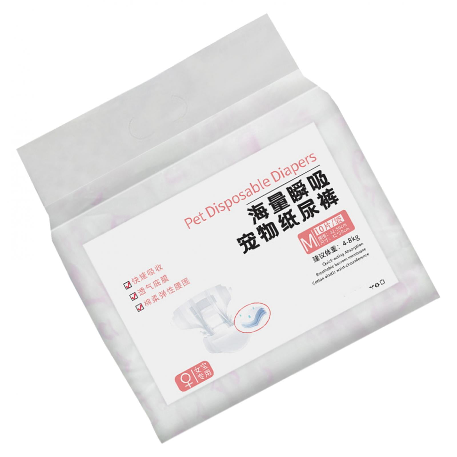 Dog Diapers Disposable Accessories Soft Pee Diapers Pet Diapers for Travel Playpen Outdoor Excitable Urination Incontinence female M