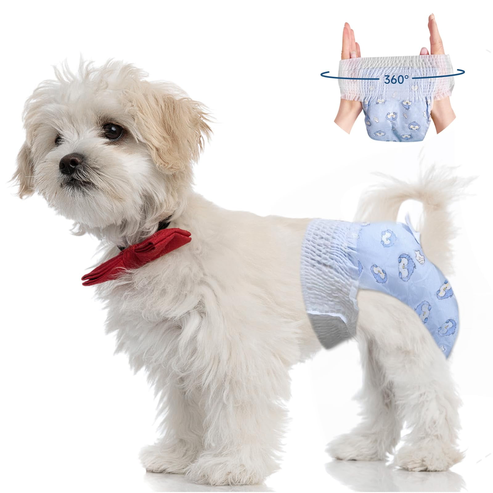 Dog Diaper Vets Best Dono s Male Disposable Male Dog Wraps, 48