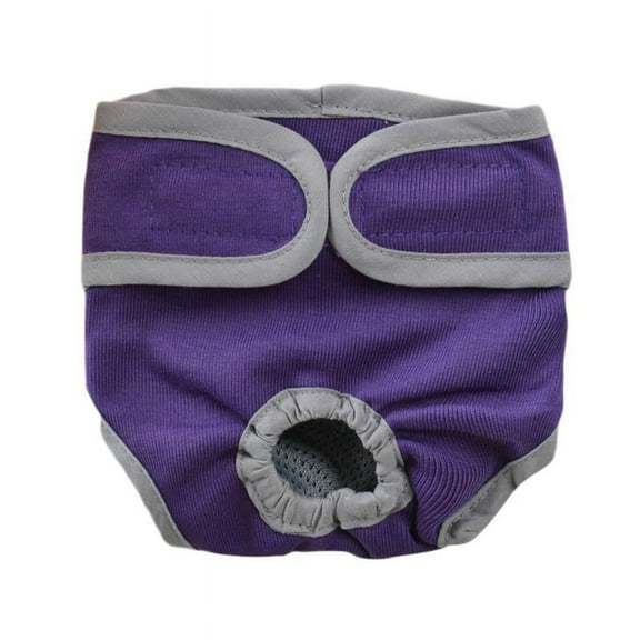 Dog Diapers Female Washable Female Dog Diapers Reusable Belly Band for Female Dogs, Strong Water Absorption and No Leakage Female Dog Wraps, Comfortable and Durable Adjustable Diapers,Purple,XS