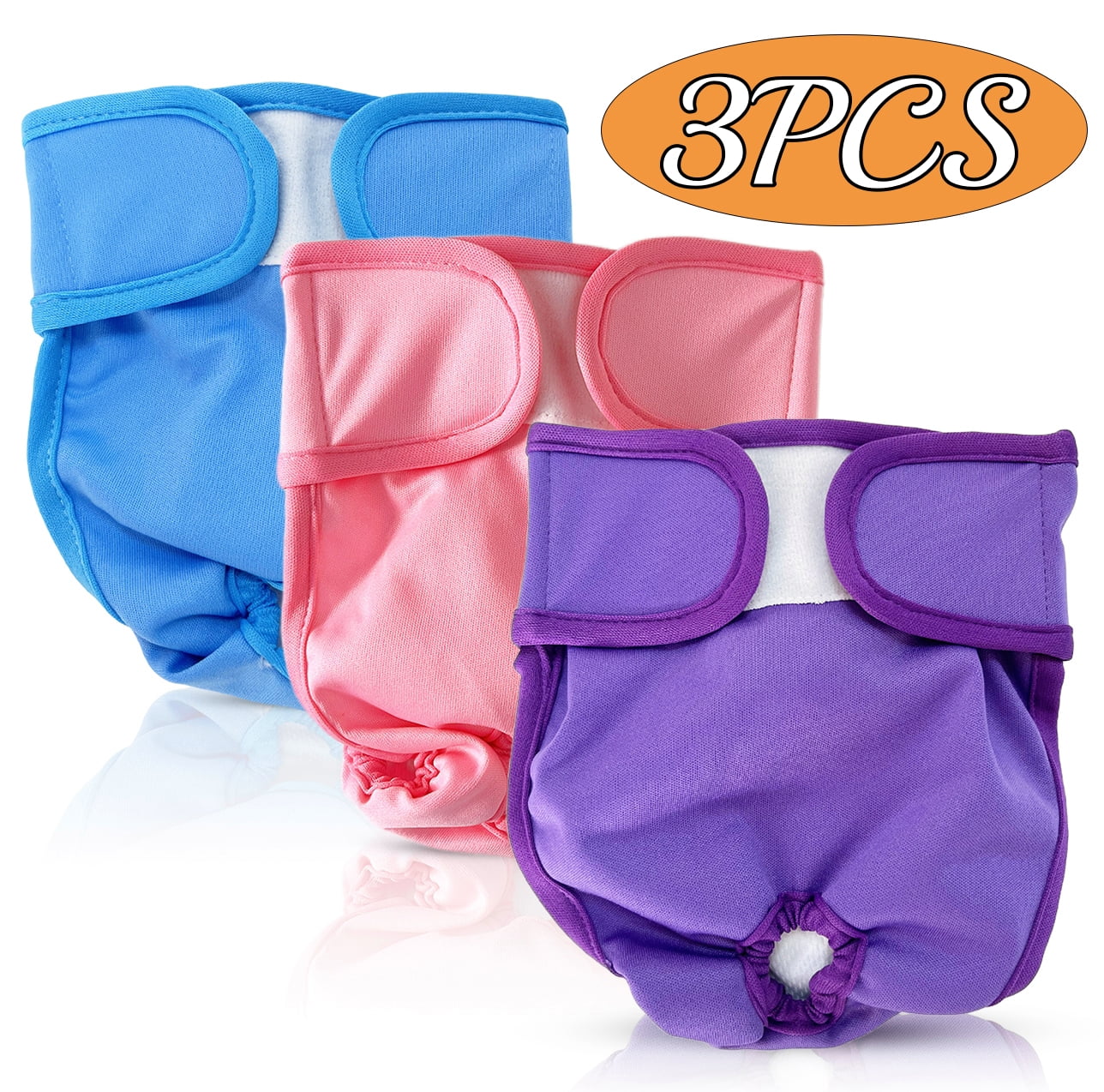 Dog Diapers for females Reusable Washable Doggie Diapers No Leak Puppy