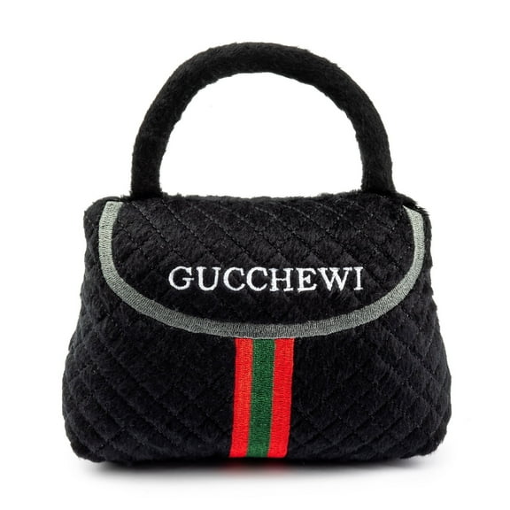 Dog Diggin Designs Runway Pup Collection | Unique Squeaky Parody Plush Dog Toys - Haute Couture Purses & Handbags