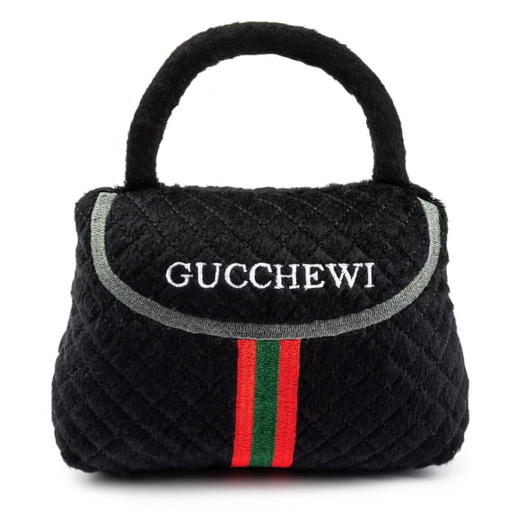 Dog Diggin Designs Runway Pup Collection | Unique Squeaky Parody Plush Dog Toys - Haute Couture Purses & Handbags