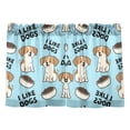 thumbnail image 1 of Dog Dog Food Pattern Tier Curtains Tier Kitchen Living Room Bedroom Balcony 2 Panels 27x36 Inch, 1 of 9