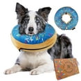 thumbnail image 1 of Dog Donut Collar | Great Alternative to a Traditional Dog Cone or a Soft Dog Cone Collar | Our Inflatable Dog Cone is an Excellent Cone for Dogs after Surgery | Dog Cones for Small Dogs (Blue), 1 of 7