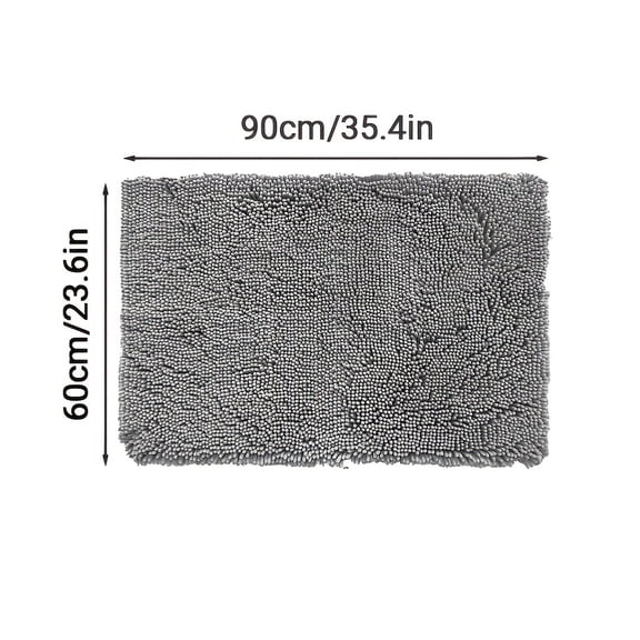 Dog Door Mat for Muddy Paws, Absorbent Indoor Floor Entrance Mat, Traps Dirt & Moisture, Non-Slip, Protects Floors