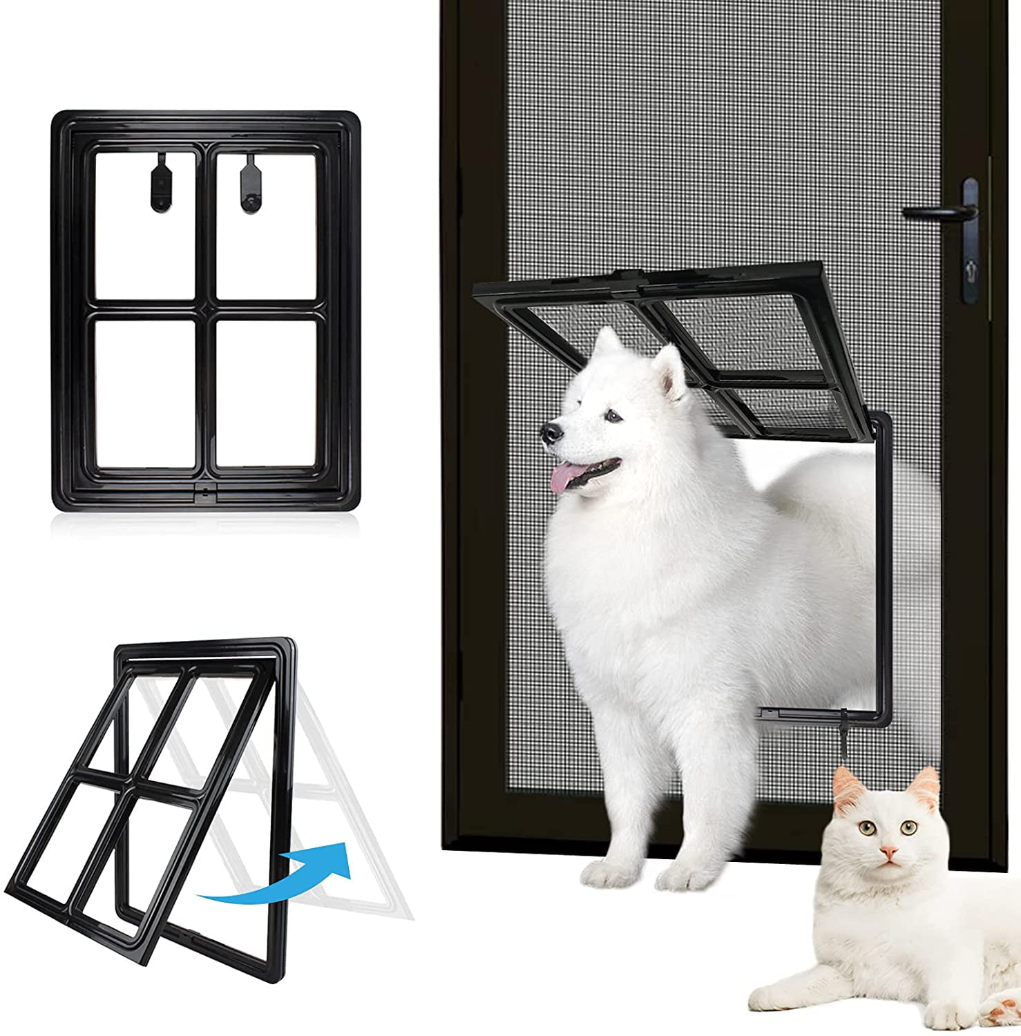 Dog Door for Screen Door 12x14 inch Doggy Door for Sliding Door