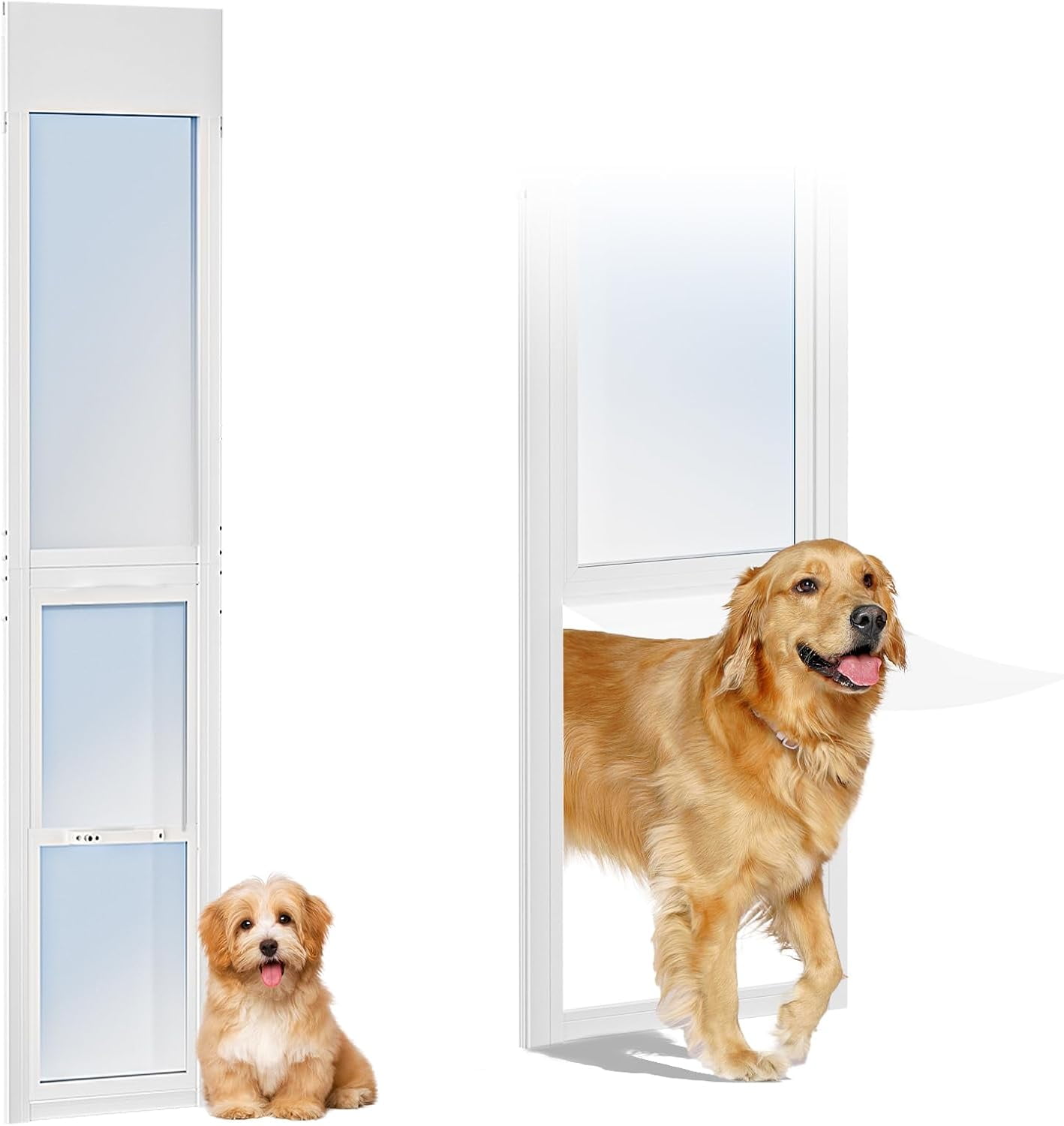 Adjustable Sliding Glass Door Pet Door With Lock Sliding Glass