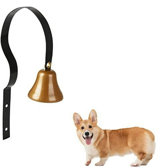 Dog Doorbell,Fixed Metal Dog Doorbell,Dog Bell for Door Potty Training,Bell for Dogs to Ring to go Outside,Manual Assemble Wall Mounted Dog Door bell
