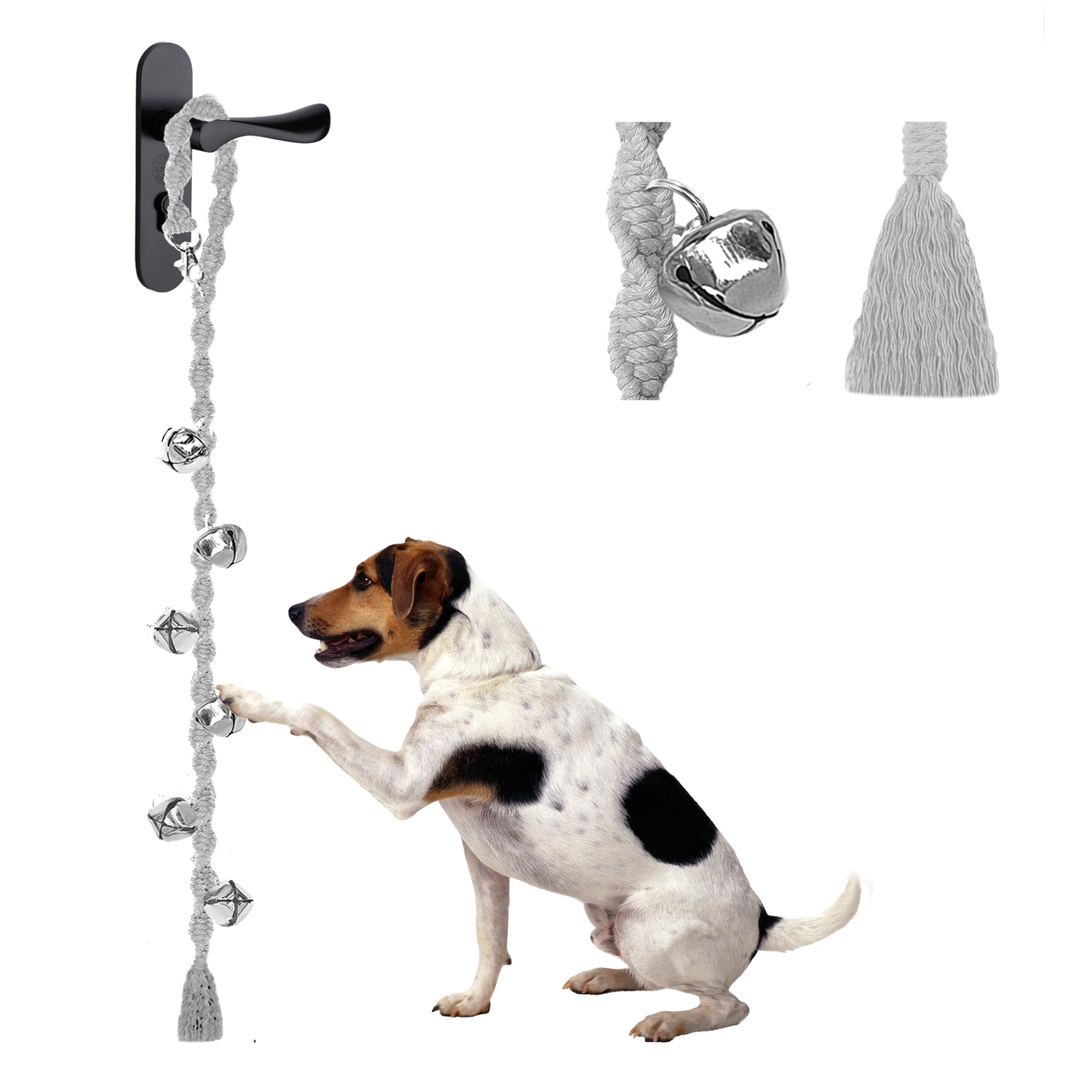 Dog Doorbells for Potty Training Handmade Hanging Dog Bell for Door Knob for Puppies to Ring to Go Outside Macrame Dog Doorbell Gift. DarkBlue Walmart Business Supplies