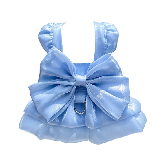 Dog Dress For Small By Wedding Style | Pet Clothes For Indoor Outdoor Use With D Ring Bow Tutu Skirt For Small Dogs And Cats