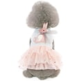 thumbnail image 1 of Dog Dress For Small Dogs Girl, Female Puppy Dress With Rabbit For Chihuahua Yorkie, Summer Pet Clothes Dog Tutu Skirt, Doggie Outfits Cat Apparel, 1 of 5