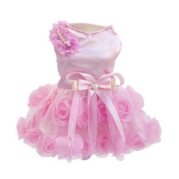Dog Dress Luxury Puppy Skirt Clothes, Denbek Pet Dress, Spring/Summer Pet Clothes, Cute Pet Supplies, Rose Gift Dress