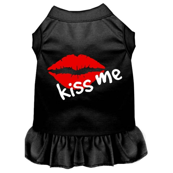 Dog Dress, Screen Printed, "Kiss Me"