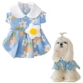 thumbnail image 1 of Dog Dress Soft Breathable Puppy Dresses Elegant Princess Floral Pet Dress with Flower for Small Dog - M, 1 of 7