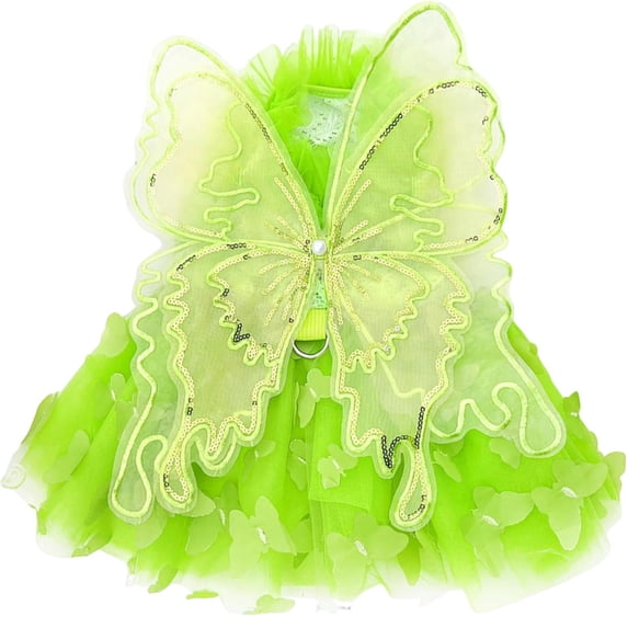 Dog Dress Summer Pet Wedding Skirt Lace Tutu Cute Party Cat Outfit for Small Medium Dogs Pet Clothes Birthday Gift for Pet Dog Cat 15.7" Happy 2026!