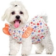 thumbnail image 1 of Dog Dress Summer for Small Dogs Cats Girl Cute Floral Puppy Harness Dresses with D Ring Pet Dog Princess Birthday Dress Female Doggie, 1 of 7