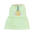 thumbnail image 1 of Dog Dress for Small Dogs Cartoon Cute Outerdoor Clothes with Leash Ring Warm Coat Clothes Spring Clothes,Green,XXL, 1 of 6