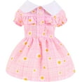 thumbnail image 1 of Dog Dress for Small Dogs Daisy Floral Girl Puppy Dress Breathable Cute Princess Doggie Dresses Spring Summer Pet Cat Rabbit Clothes, 1 of 7