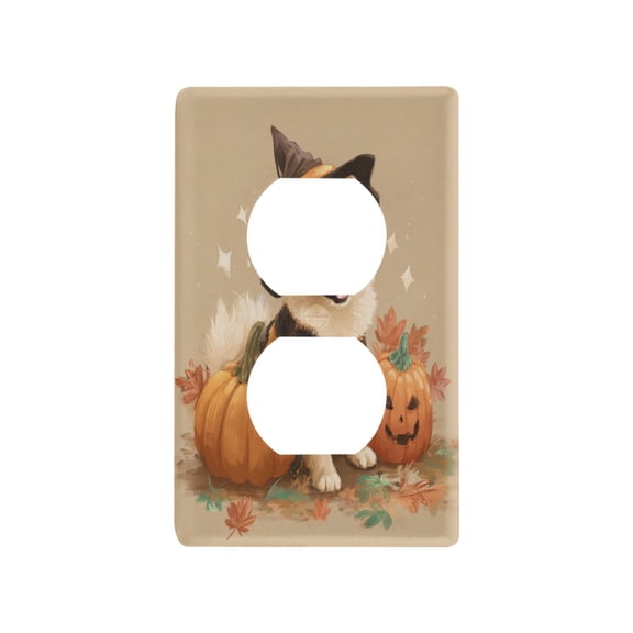 Dog Dressed in Halloween Costumes Light Switch Cover Switch Plate Outlet Cover Plug Cover for Electrical Outlet