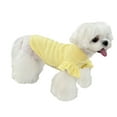thumbnail image 1 of Dog Dresses, Dog Strawberry Waffle Clothes, Pet Shirt for Cats Puppy Small Medium Dogs Yellow 2XL, 1 of 6