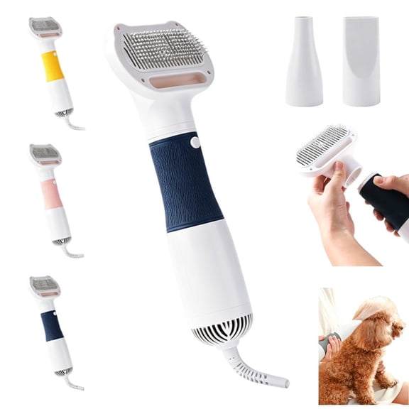 Dog Dryer Blow Dryer 600W ABS, 3-in-1 Pet Hair Dryer with Brush for Dog Dryer for Pet Grooming & Home Bathing