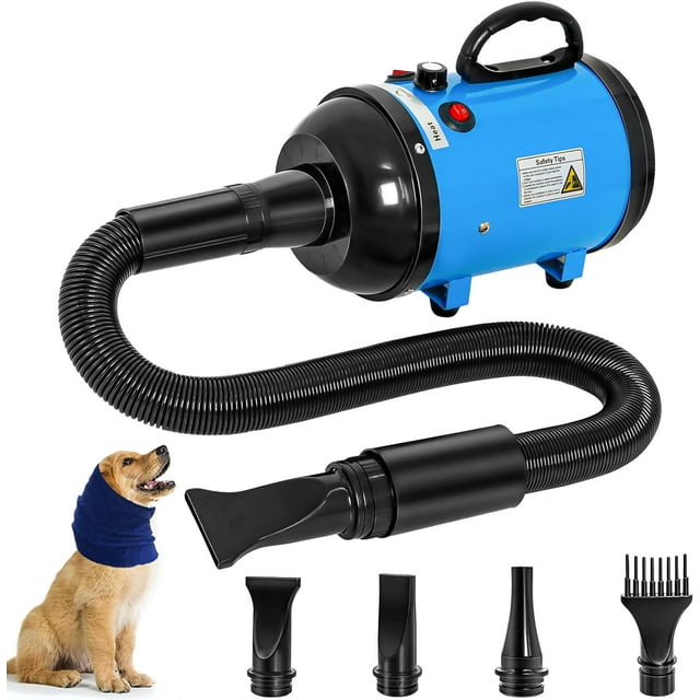 Dog Dryer for Dog Grooming at home,High Velocity Force Blower with 4