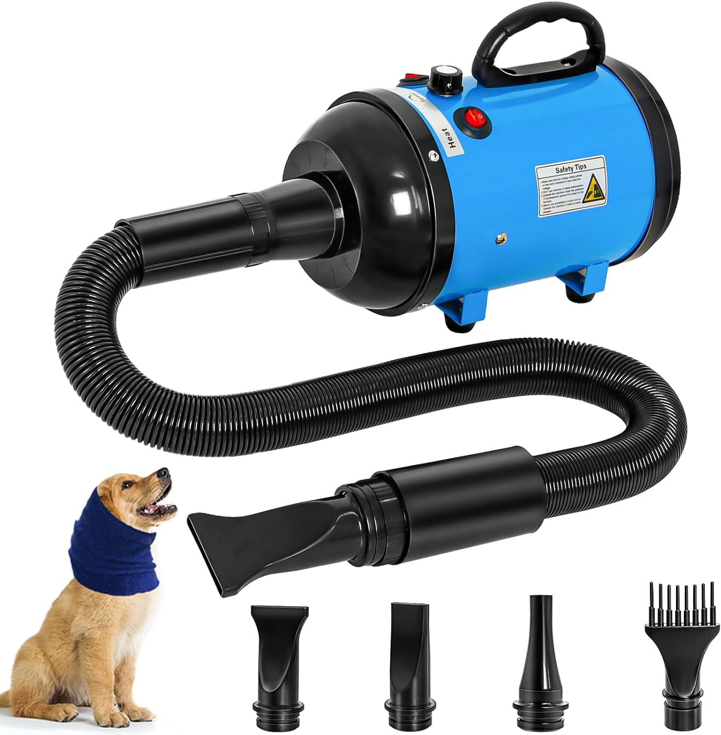 Dog Dryer For Dog Grooming At Home,4.3HP 2600W High Velocity Force ...