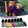 thumbnail image 1 of Dog Drying Coat - Fast Drying Dog Towel Robe - Microfiber Super Absorbent Pet Bathrobe, Adjustable Collar & Belly Strap Pet Coat Pet Bath Robe Towel Blue,5XL, 1 of 5