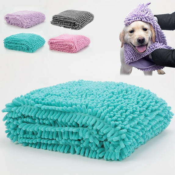 Dog Drying Towel, Super Absorbent Fiber Pet Grooming Towel, 24 by 14, Quick-dry & Ultra Soft for Gentle Drying, Ideal for Dogs After Bath, Swimming, and Grooming Sessions,Vsgery