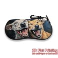 thumbnail image 1 of Dog Duo Pattern Glasses Case Neoprene Lightweight Soft Shell  Padded Protection  Zip Closure  Portable Travel Accessory, 1 of 12