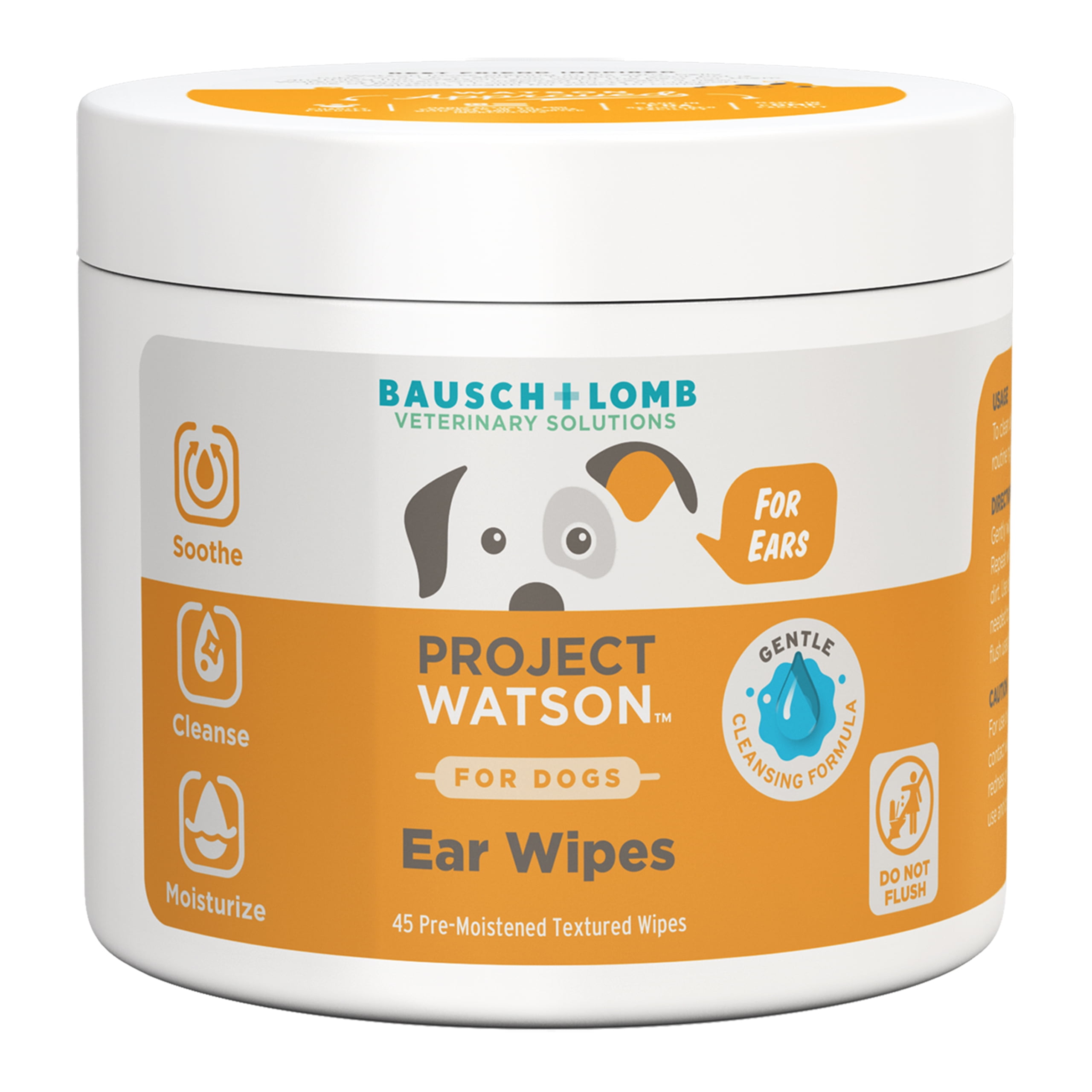 Dog Ear Cleaner by Project Watson, Ear Wash for Dogs, Gentle, Soothing & pH Balanced, 4 Fl Oz