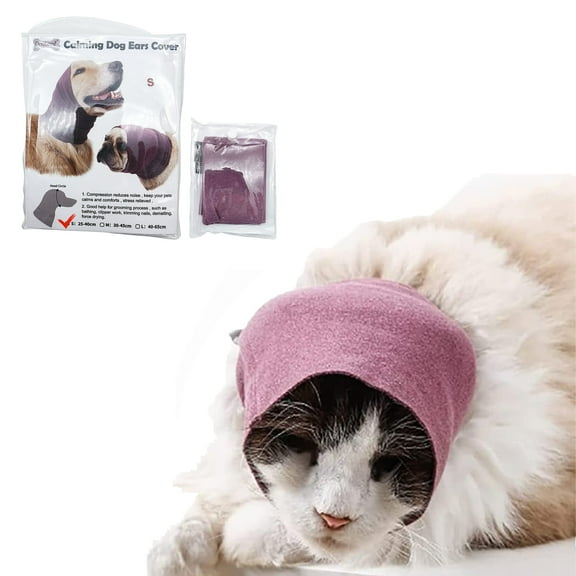 Dog Ears Headband Costume, Earmuffs, Anxiety Relief, Dog Ear Cover for Grooming and Bathing, Ear Protectors for Pet Cats and Dogs (Small)