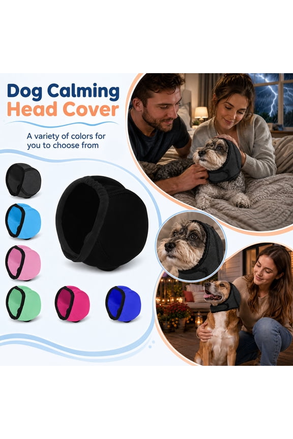 Dog Ear Covers, Ear Muffs for Dogs, Fleece Lining, Neoprene Construction, 18-24 Inch Adjustable Size, Windproof Thermal Stretch Ear Bands for Outdoor Cold Weather Use