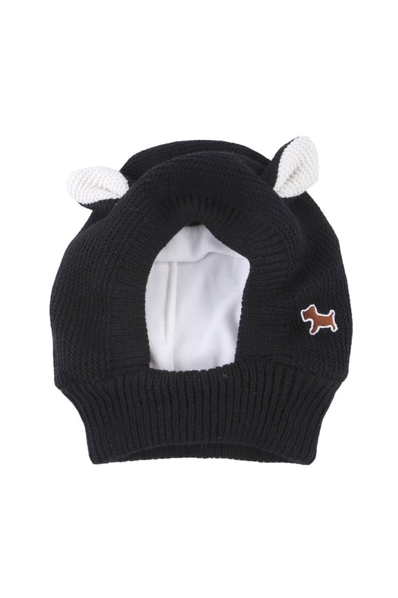 Dog Ear Muffs Neck and Ears Warmer to Calms Comforts and Protect Pets Winter Knit Scarf Large Snood Machine Washable