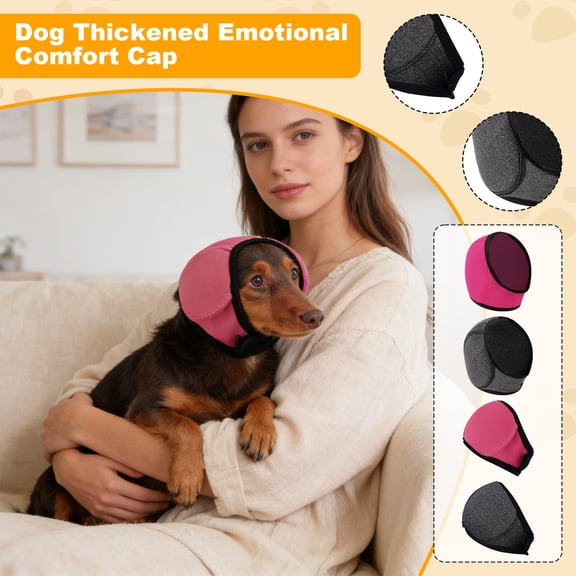 Dog Ear Muffs Noise Protection Dog Relaxation Relief Dog Ear Covers for Thunderstorms Fireworks Grooming Adjustable Red 1 Piece Pet Calming Gear for Small Dogs