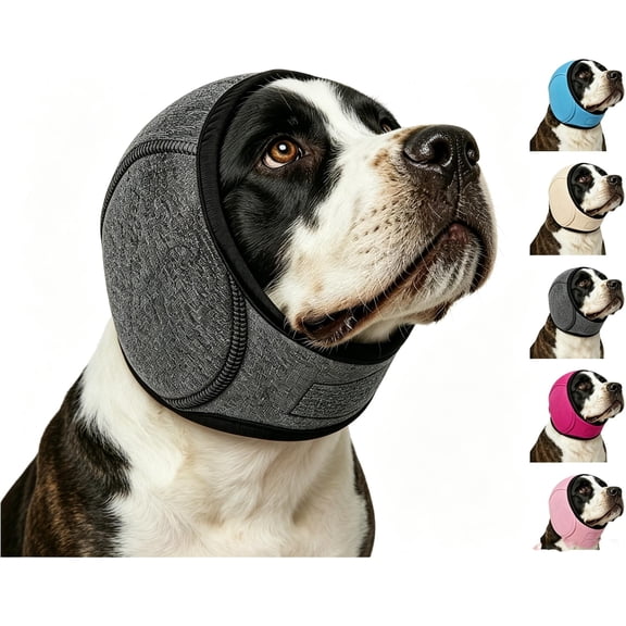 Dog Ear Muffs Noise Protection with Noise Cancelling Pads, Adjustable Calming Fit for Fireworks, Thunder, Grooming & Bathing