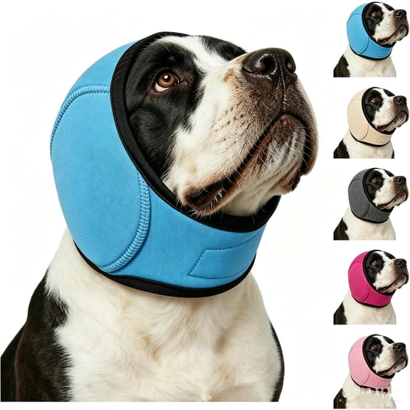 Dog Ear Muffs Noise Protection with Noise Cancelling Pads, Adjustable Calming Fit for Fireworks, Thunder, Grooming & Bathing