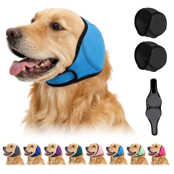 Dog Ear Muffs, Silent Wuff for Dogs, Noise Reducing Calming Ear Wrap, Firework Thunder Vacuum Protection, All Breed Pet Accessories