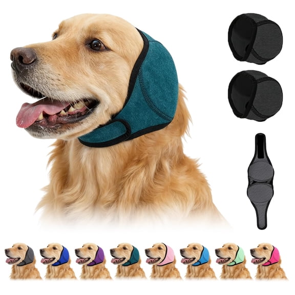 Dog Ear Muffs, Silent Wuff for Dogs, Noise Reducing Calming Ear Wrap, Firework Thunder Vacuum Protection, All Breed Pet Accessories