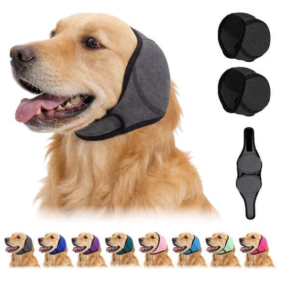 Dog Ear Muffs, Silent Wuff for Dogs, Noise Reducing Calming Ear Wrap, Firework Thunder Vacuum Protection, All Breed Pet Accessories