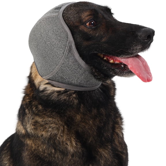 Dog Ear Protection Ear Muffs for Dogs Adjustable Calming Ear Wrap Head Cover Sound Reducing Hearing Protection for Grooming Bathing Travel Fireworks Thunderstorms Anxiety Relief