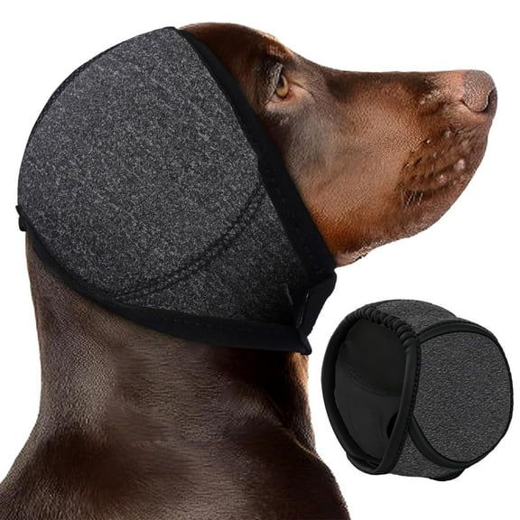 Dog Ear Protectors with Noise Cancellation | Elastic Wrap with Sound Insulation - Elastic Hearing Protection for Dogs - For Noise Blocking, Calming, Winter, Bathing, Drying.