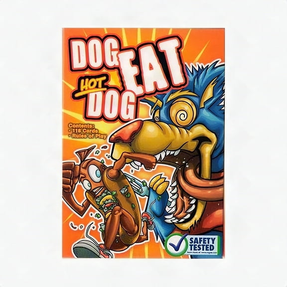 Dog Eat Hot Dog Game 118 Card Set with Instructions 2-6 Players, Ages 6 and Up