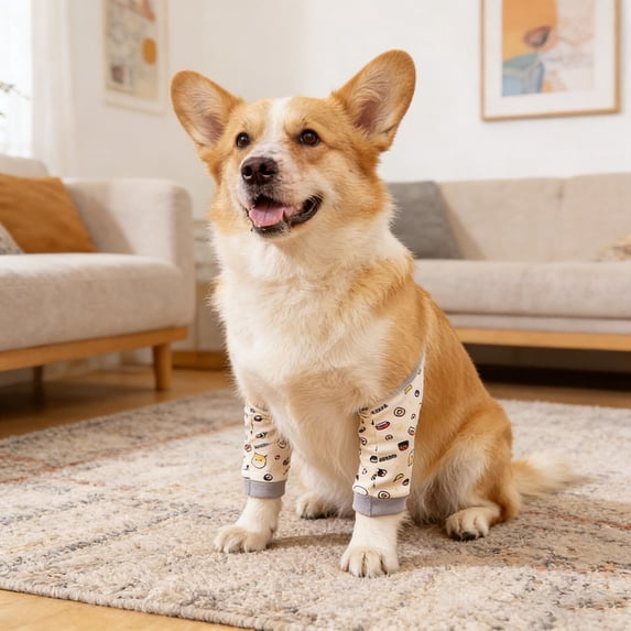 Dog Elbow Pads – Knee Wrap Front Leg Sleeves For Large Dogs, Wound Protection & Anti-Licking Brace For Injured Legs Or Joints (Large, C